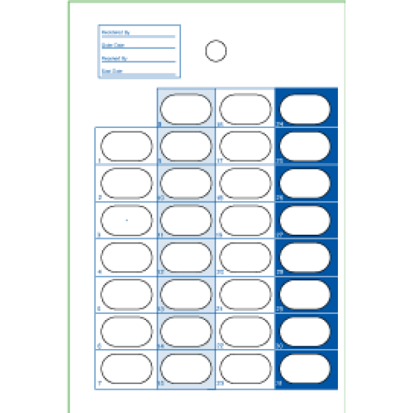 31 Dose Cold Seal Card