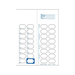 15 or 16 Dose Heat Seal Card