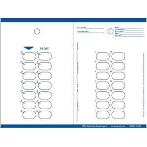 14 Dose Cold Seal Card