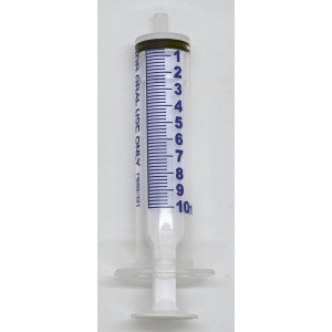 10 ML Clear Oral Syringe With End Cap